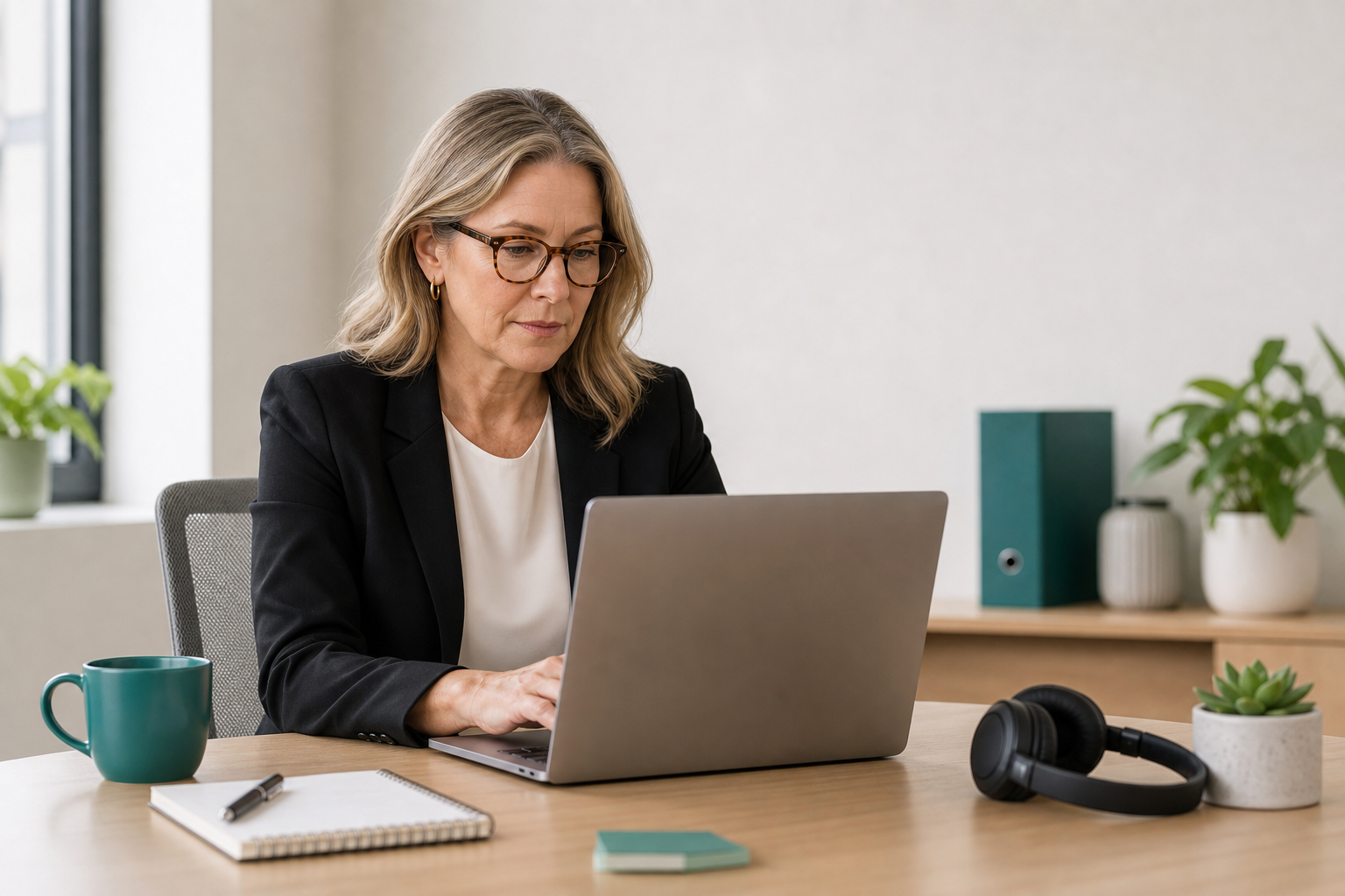 A CSM reviewing a quarterly account health check